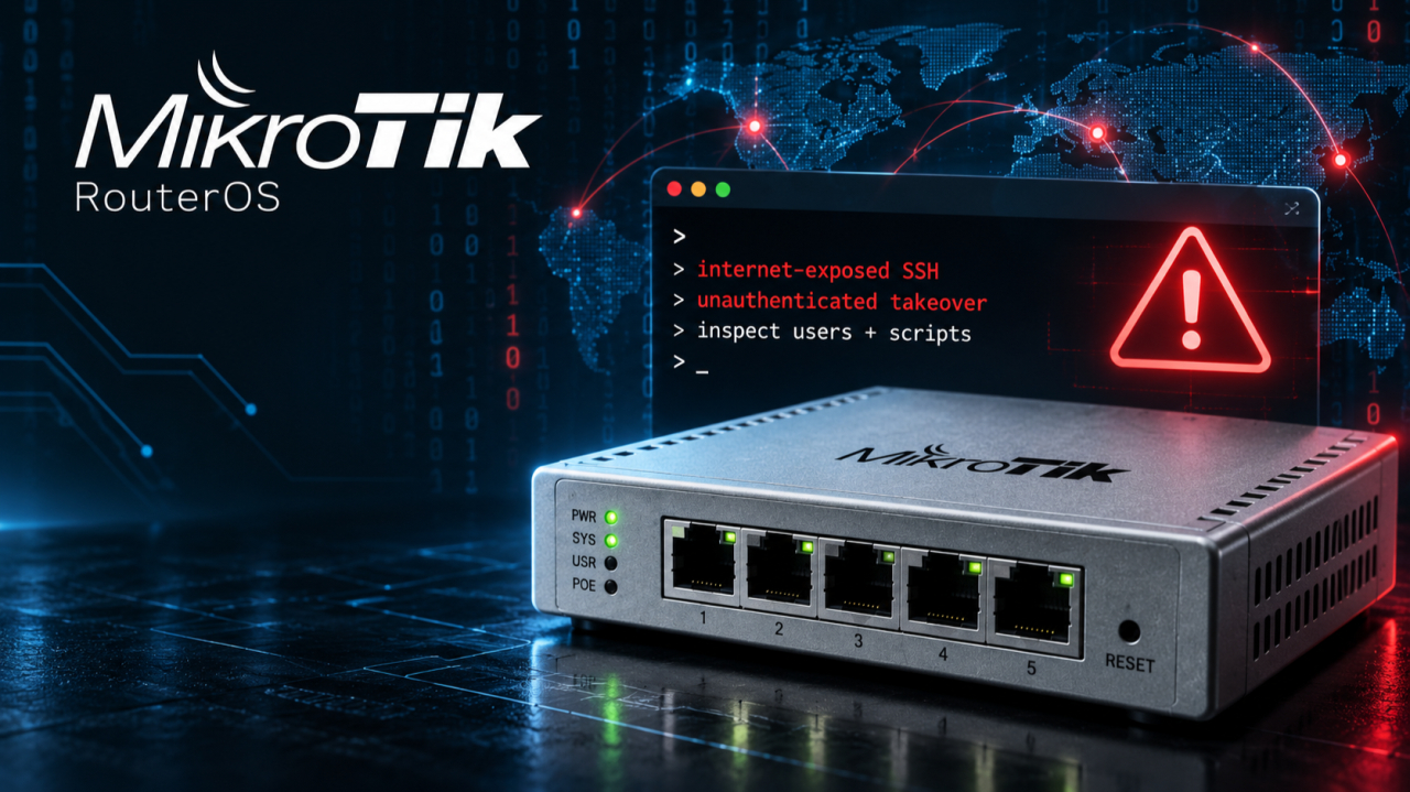 🚨 Kritikus MikroTik RouterOS sérülékenység – aktív támadásokkal és teljes adminisztrátori átvétellel
